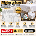 Attaches de Draps pour Matelas Anti-Glisse