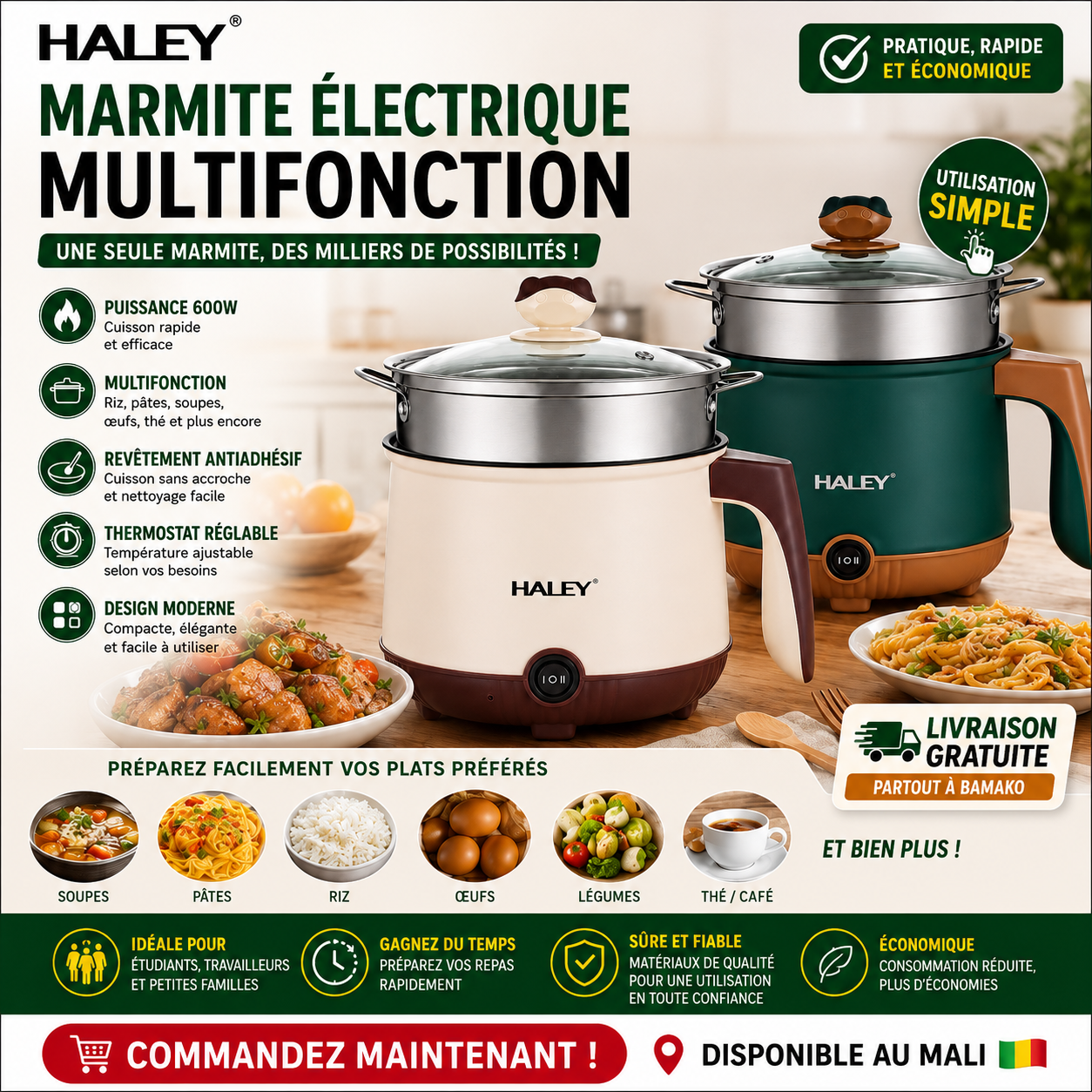 Marmite Électrique Multifonction